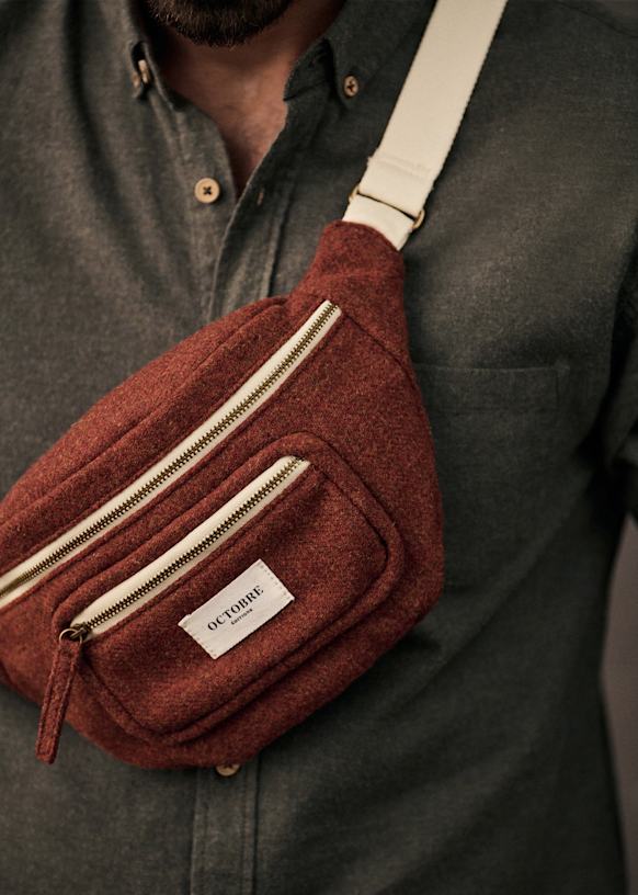 Ember Woolen crossbody pouch