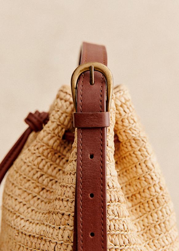 Mini seau Raphia Farrow 