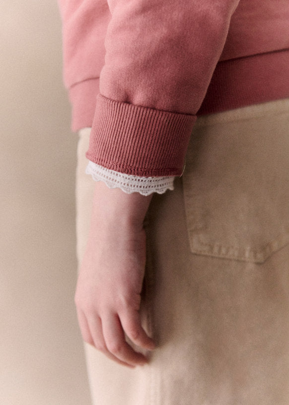 Sweat-shirt Amour Choco Crème