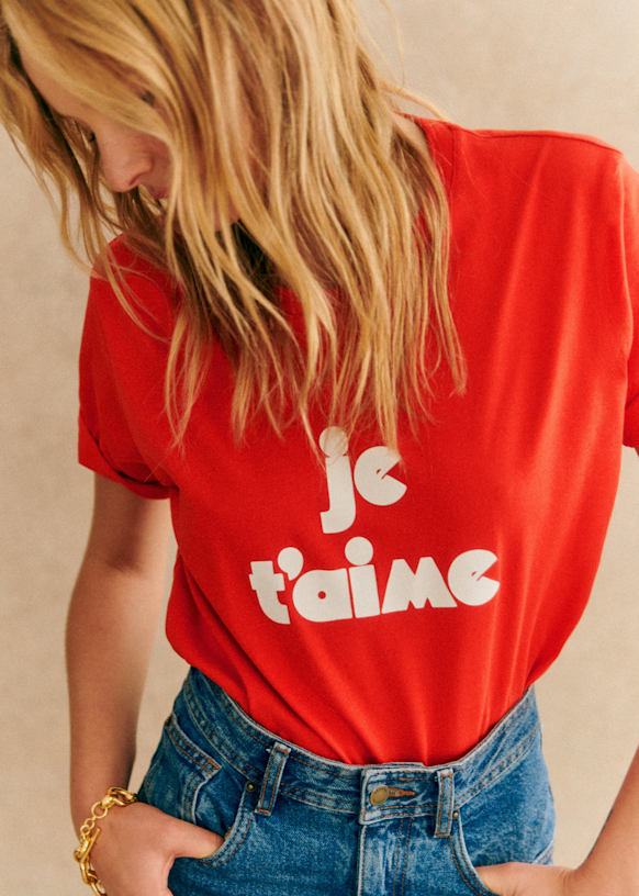 Je t&#039;aime  T-Shirt - Pink Creation