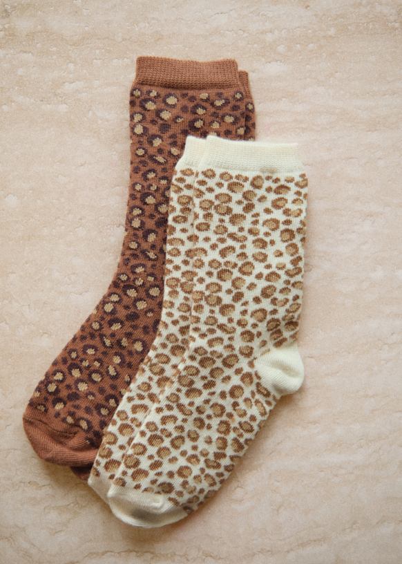 Set of 2 Leopard socks