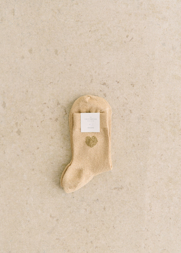 Lurex Hearts Sock Trio in Gift Box