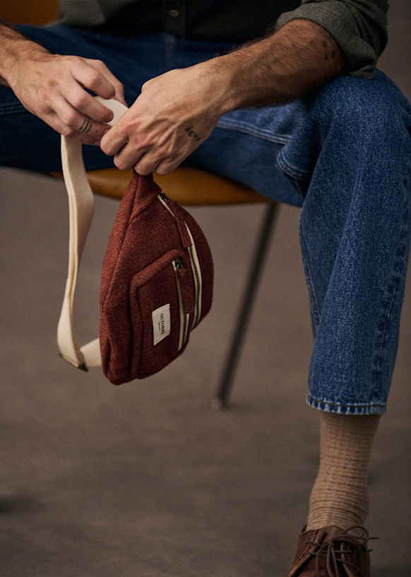 Ember Woolen crossbody pouch